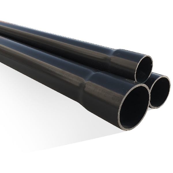 Труба НПВХ (PVC-U) напорная клеевая 125х3,9х3000 PN6 с раструбом AQUAVIVA AQV312539R